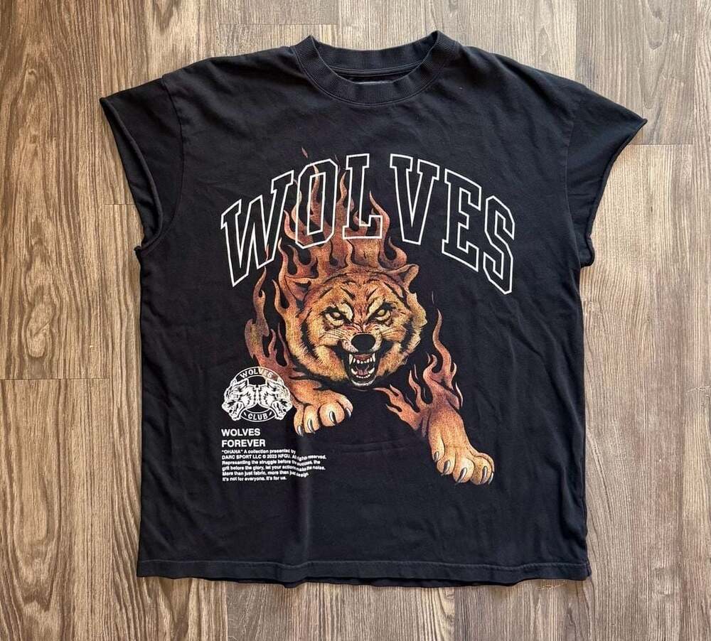 Darc Sport Wolves Club Cut Off Tee Size L